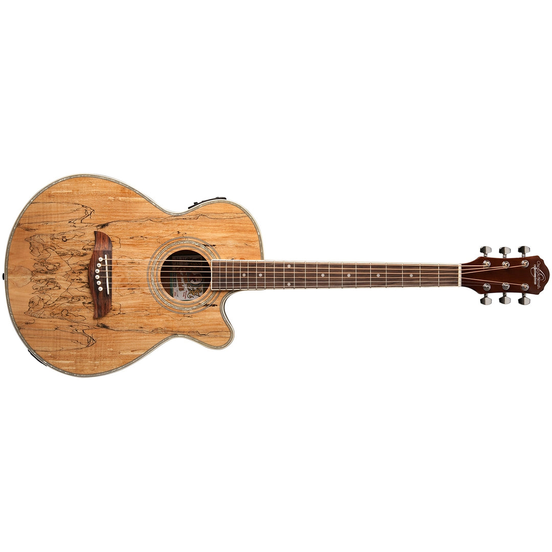 Oscar Schmidt OG10CESM-A Concert Size Thin Body Spalted Maple 6-String RH Acoustic Guitar
