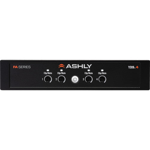 Ashly 1/2U Power Amplifier: 4x125W/4-8 Ohms, 70/100V