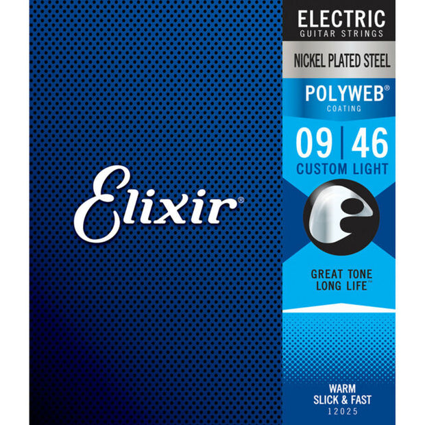Elixir Electric Guitar 6 String PolyWeb Coated Light 9-46