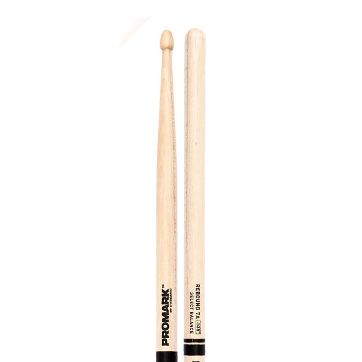 Promark RBH535AW -Promark Rebound 7A .535" Hickory Drumsticks With Acorn Wood Tips