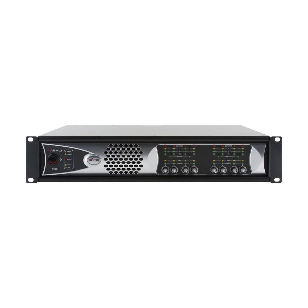 Ashly pema 8125.70d 8x 125W/70V Dante Network Power Amplifier/Constant Voltage with 8x8 Protea DSP