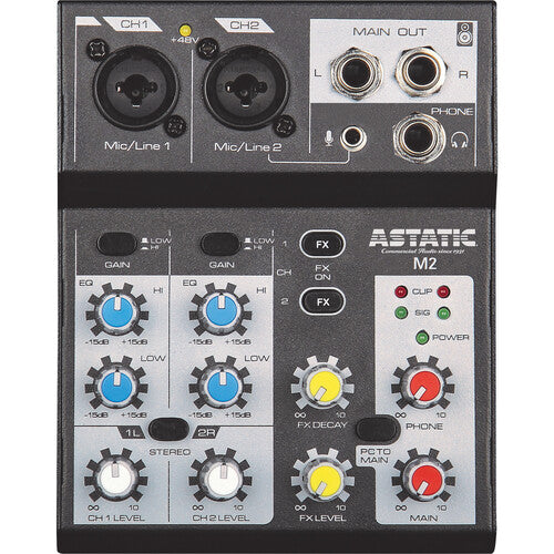 CAD 2 Channel Compact Mixer w/2 XLR Combo Inputs