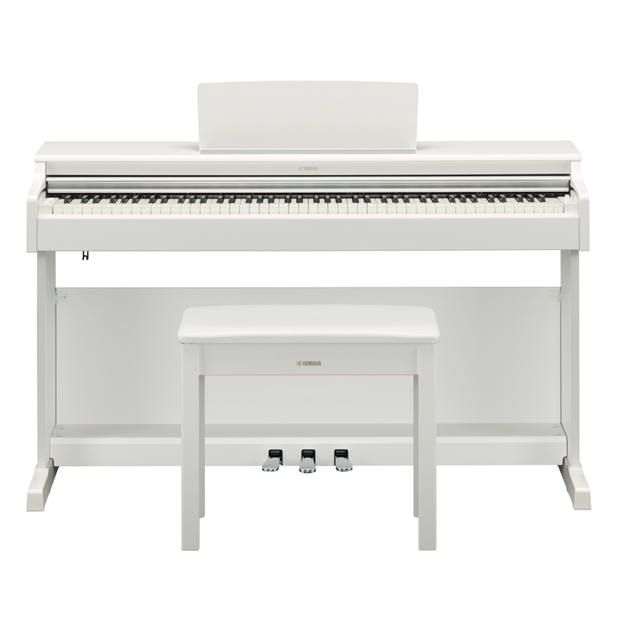 Yamaha ARIUS 88-weighted furniture style digital piano - White