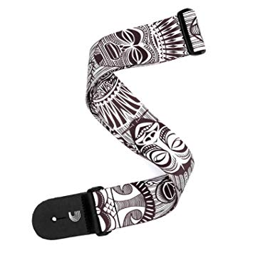D'Addario P20W1508 - 2'' GTR STP, AFRIC MASKS BL/WT