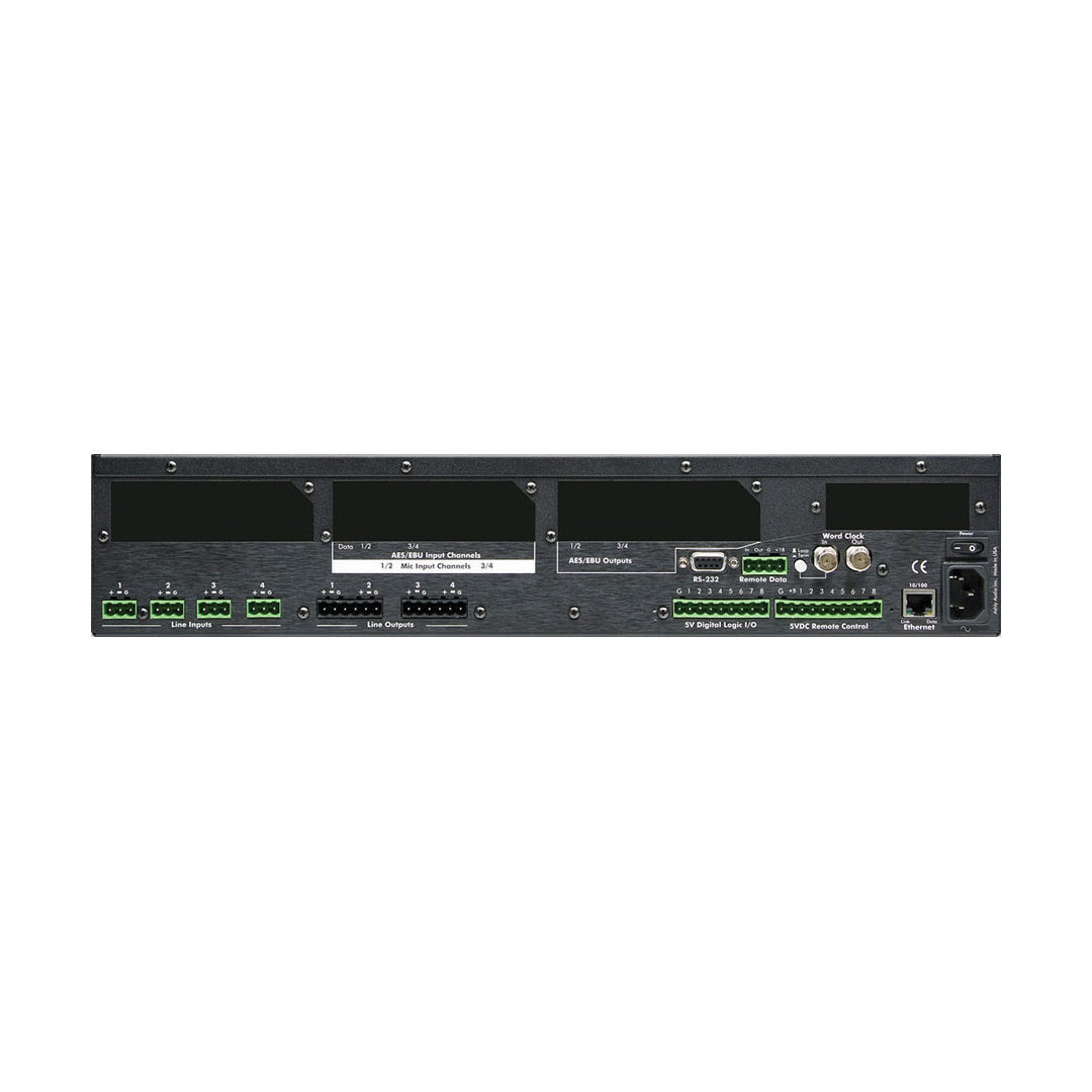 Ashly NE4400MT 4x4 Protea DSP Audio System Processor with 4Ch Mic Inputs and Dante card