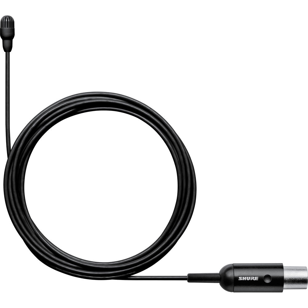 Shure TL47B/O-MTQG-A TwinPlex Omnidirectional Lavalier Microphone with Accessories (TA4F, Black)