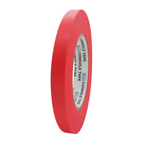 Pro Tape Pro Console 1/2”x60yd Flatback Tape - Red