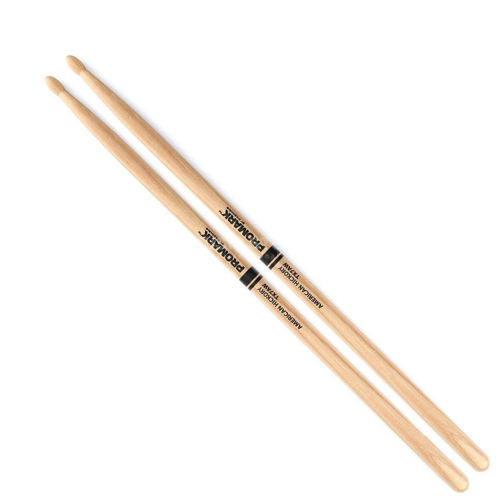 Promark TX7AW -Promark American Hickory 7A Wood Tip Drumsticks
