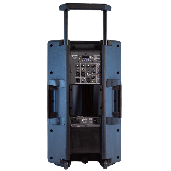 Gemini GSP-L2200PK High Power 15” Bluetooth Speaker System w/ Party Lights, Microphone and Stand