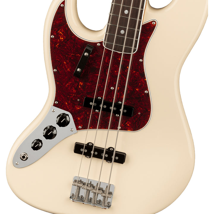 Fender American Vintage II '66 Jazz Bass (Olympic White)  Left-Handed Electric Bass Guitar