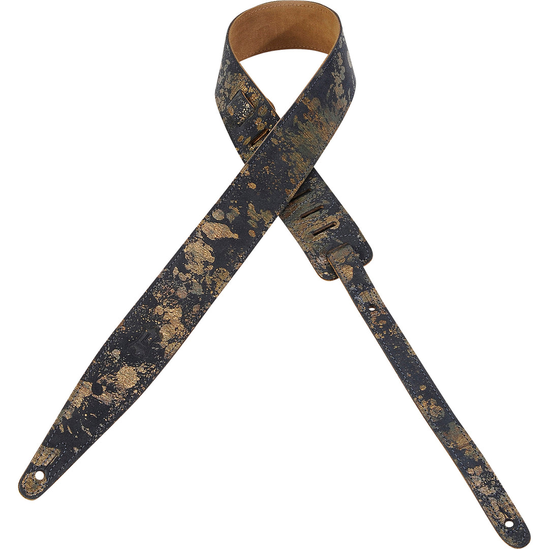 Levy's MSGL217-NAV Suede Leather Guitar Strap