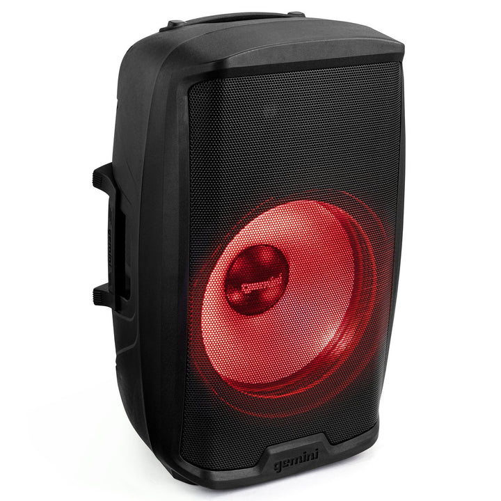 Gemini AS-21 Active 15” Powered Speaker w/ Bluetooth & Party Light