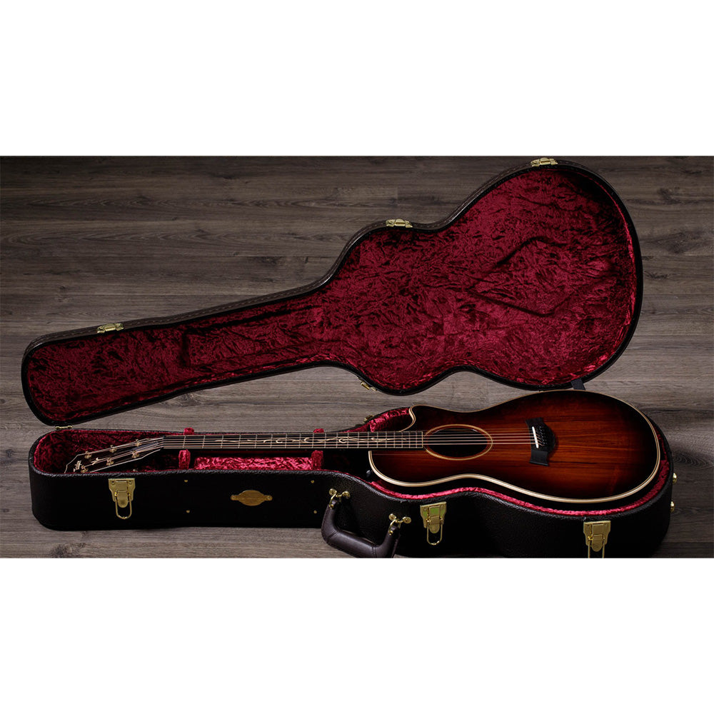 Taylor Guitars K22ce, Hawaiian Koa Top, Hawaiian Koa Back and Sides, West African Crelicam Ebony Fretboard, Expression System ® 2 Electronic, Venetian Cutaway with Taylor Deluxe Hardshell Brown Case