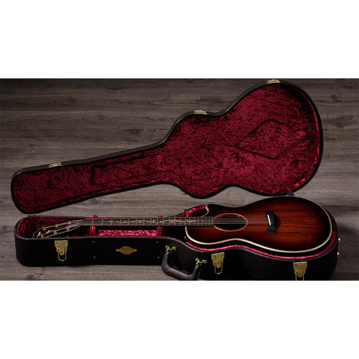 Taylor Guitars K22ce, Hawaiian Koa Top, Hawaiian Koa Back and Sides, West African Crelicam Ebony Fretboard, Expression System ® 2 Electronic, Venetian Cutaway with Taylor Deluxe Hardshell Brown Case