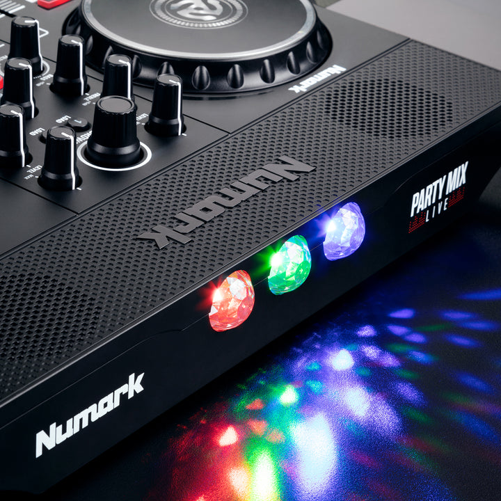 Numark Party Mix Live DJ Controller with Built-In Light Show and Speakers
