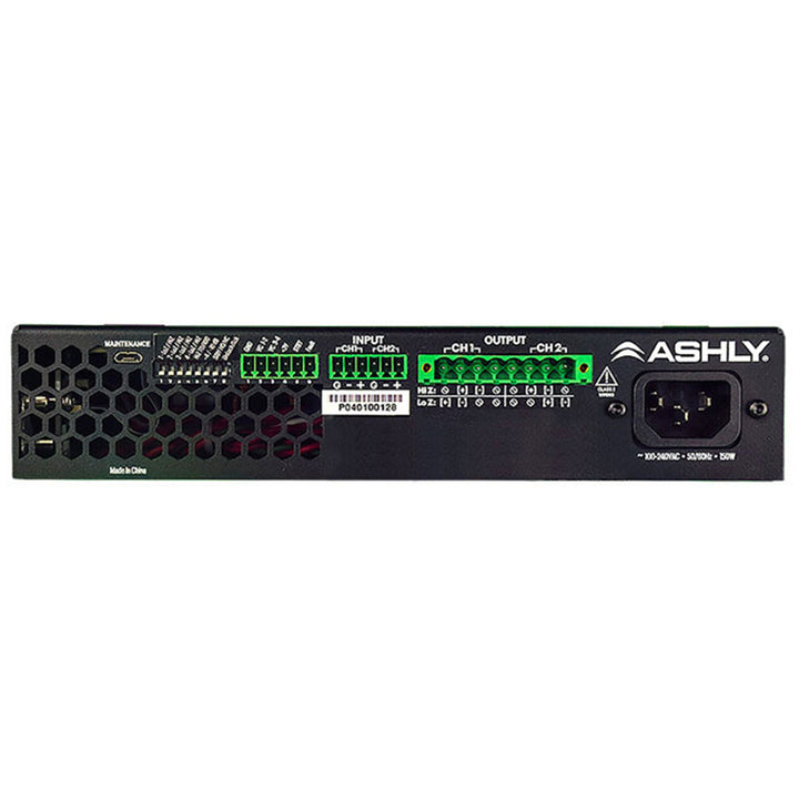 Ashly 1/2U  Power Amplifier 2 x125W @ 4/8 Ohms, 70/100V