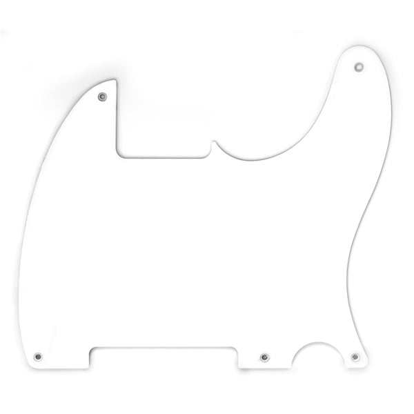 Fender 50's Esquire Pickguard, White, 1-Ply, 5-Hole Mount