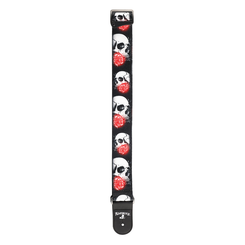 D'Addario ALCHEMY WOVEN GUITAR STRAP 50MM - LUMINOUS ROSE