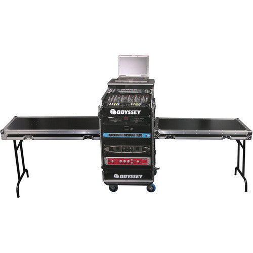 Odyssey FZGS1214WDLXII Deluxe Dual Table Glide Style Combo Rack 12 over 14 Case