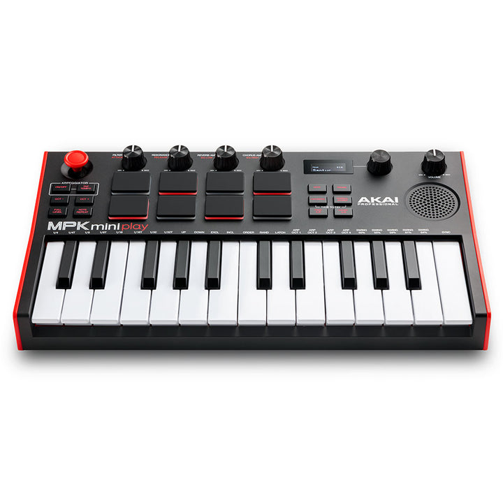 Akai MPK MINI PLAY MK3 - Compact 25 Note Keyboard and Pad Controller with Built-in Speakers