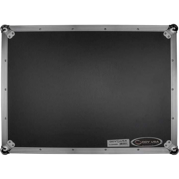 Odyssey FZGSPRIME4 Flight Zone Glide Style Case for Denon Prime 4 DJ Controller - Silver and Black