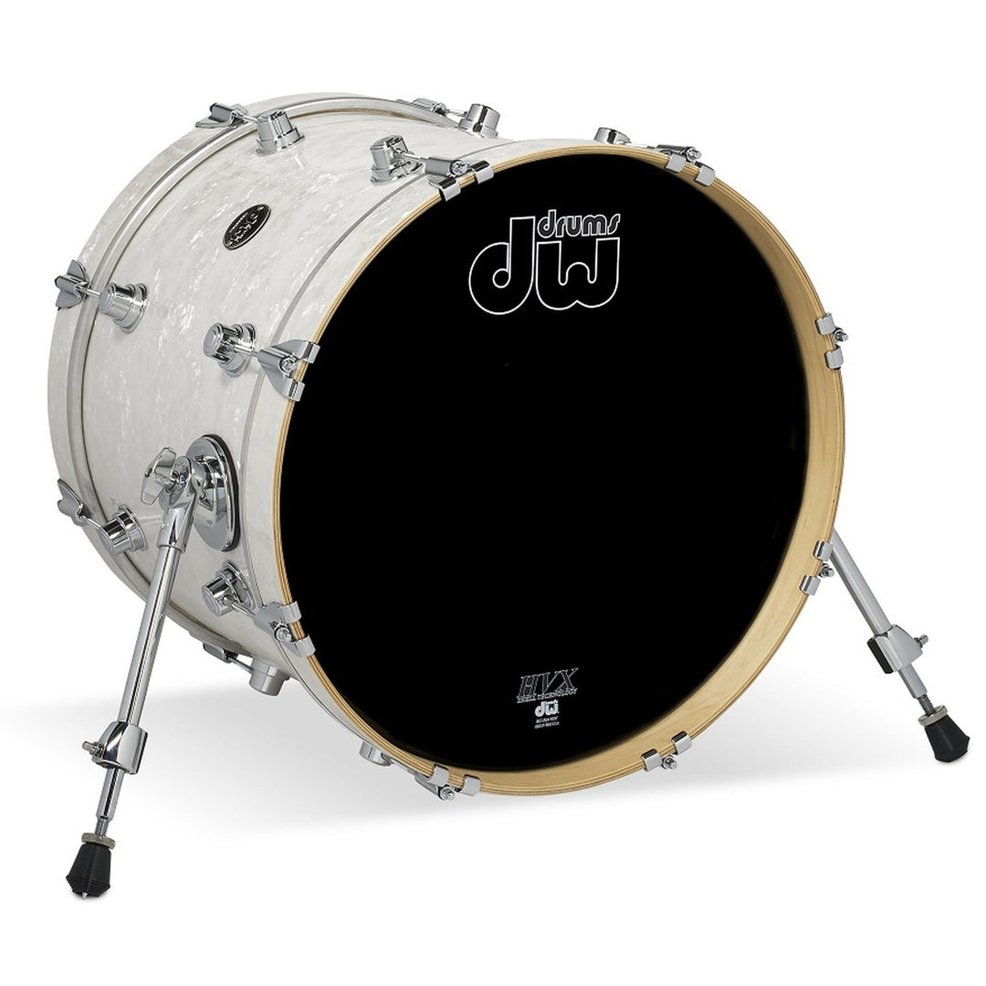 DW Performance Series Bass Drum 14x18 Finish Ply - White Marine
