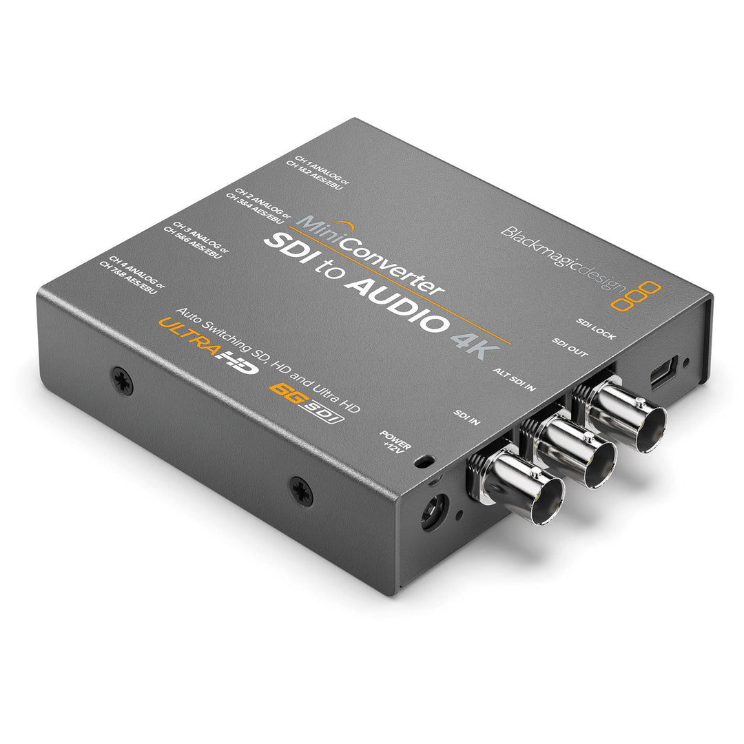 Blackmagic Design Mini Converter SDI to Audio 4K with 12V Power Supply