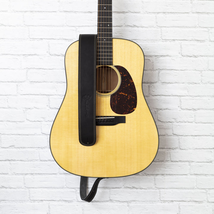 Martin 18A0013 Soft Leather Guitar Strap - Black