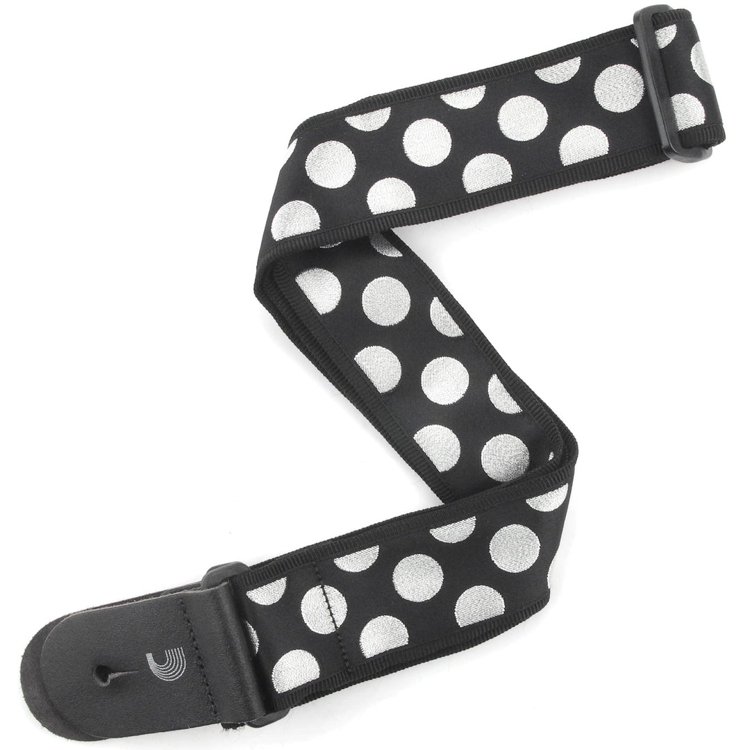D'Addario T20W1407 - 2'' Gtr Stp, Lg Plka Dots - Slv