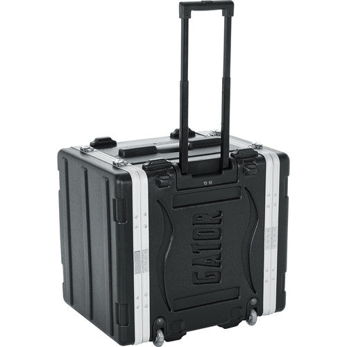 Gator GRR8L 8U Polyethylene, 19'' Roller Rack With Wheels, Pull-Out Handle