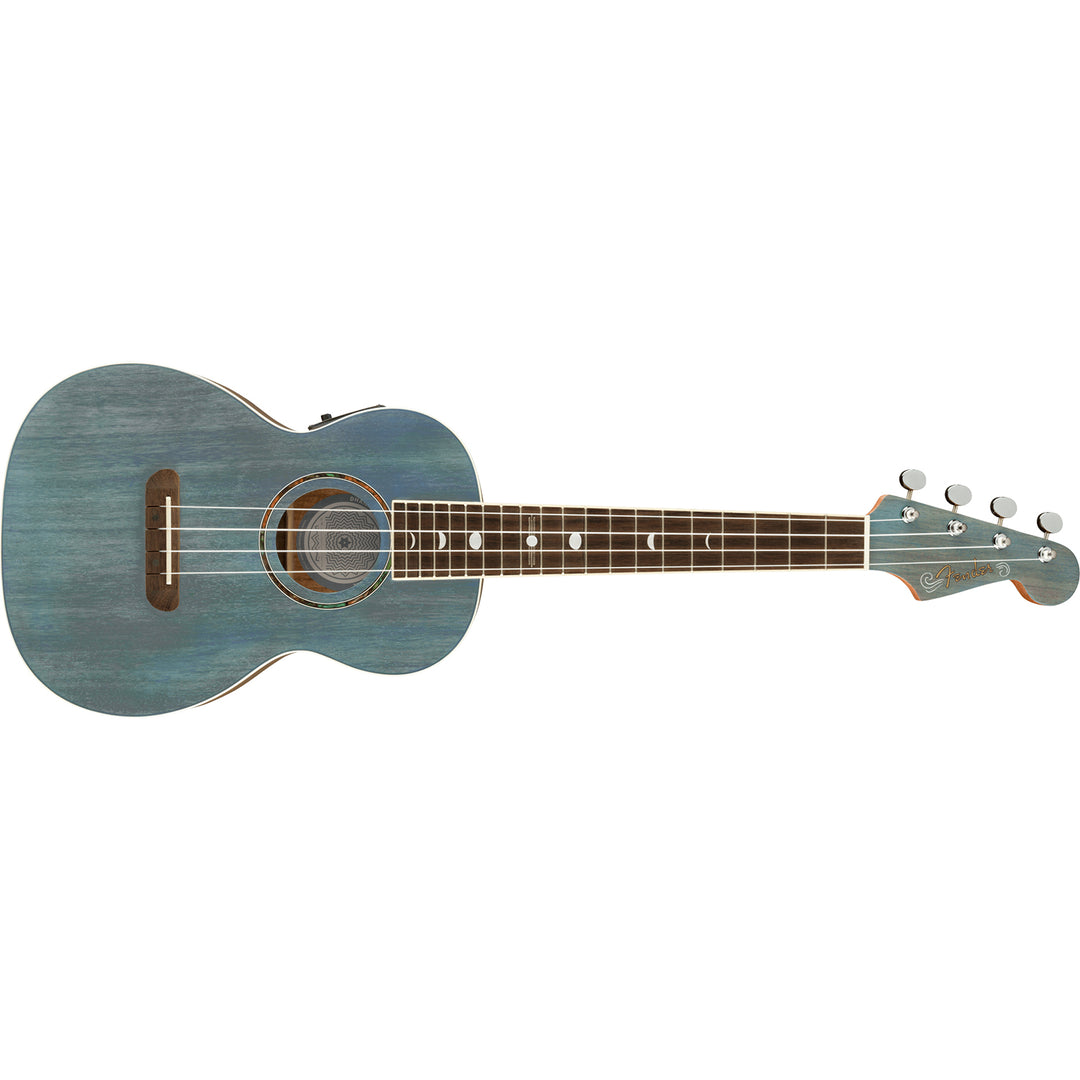 Fender Dhani Harrison Uke Walnut Fingerboard Tenor Ukulele - Turquoise