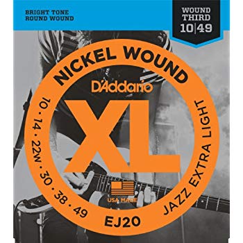 D'Addario EJ20 - SET ELEC GTR XL JAZZ X-LITE