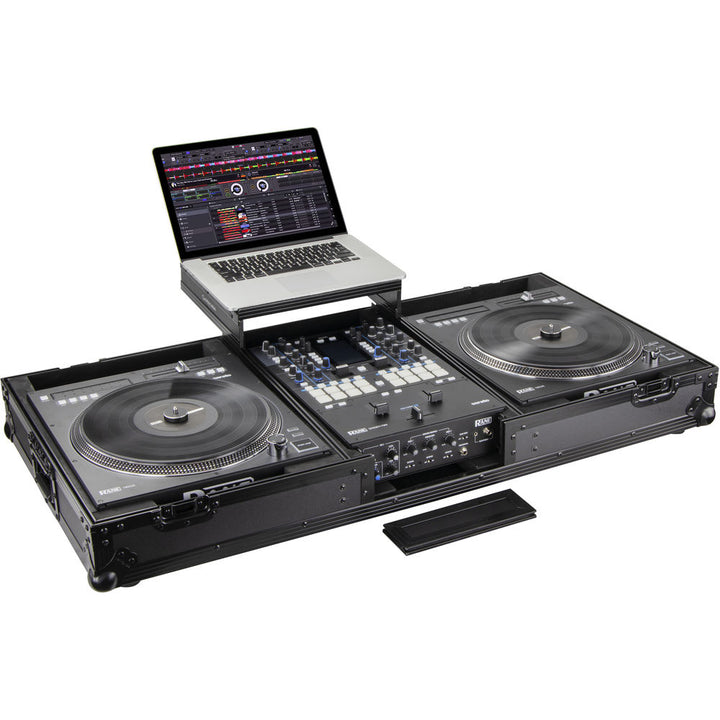 Odyssey FZGSRANE1272W Flight Zone Glide Style DJ Coffin Case for Rane Twelve and Seventy-Two - Black Label