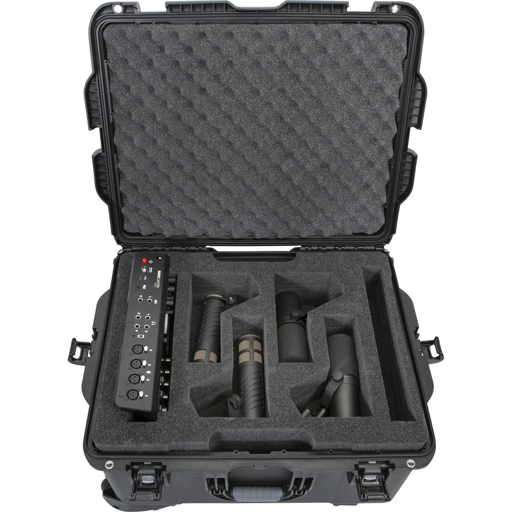 Gator Titan Series Waterproof Case for Rodecaster Pro w/ 4x Mics and 4x Headsets