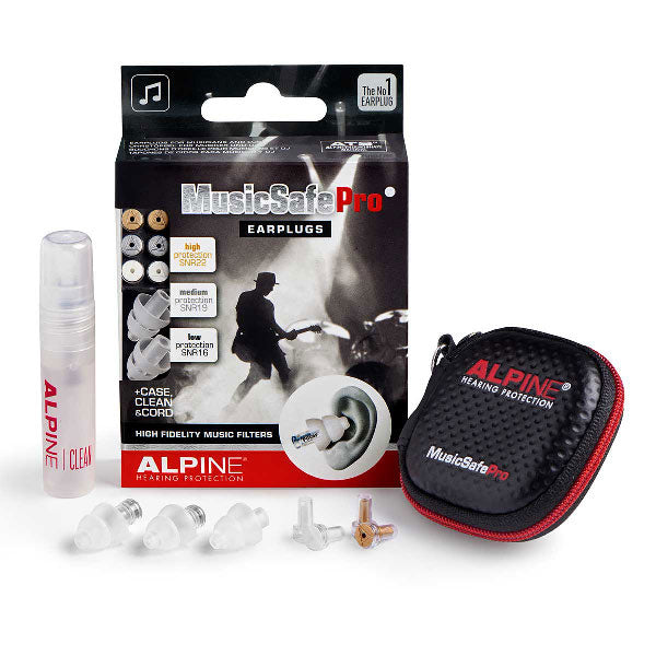 Alpine Hearing Protection MusicSafe Pro Earplugs - Transparent