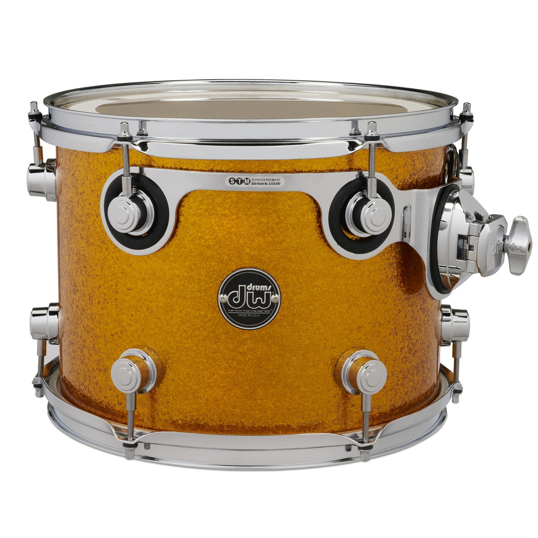 DW Performance Series Tom Tom 9x12 Finish Ply - Gold Sparkle