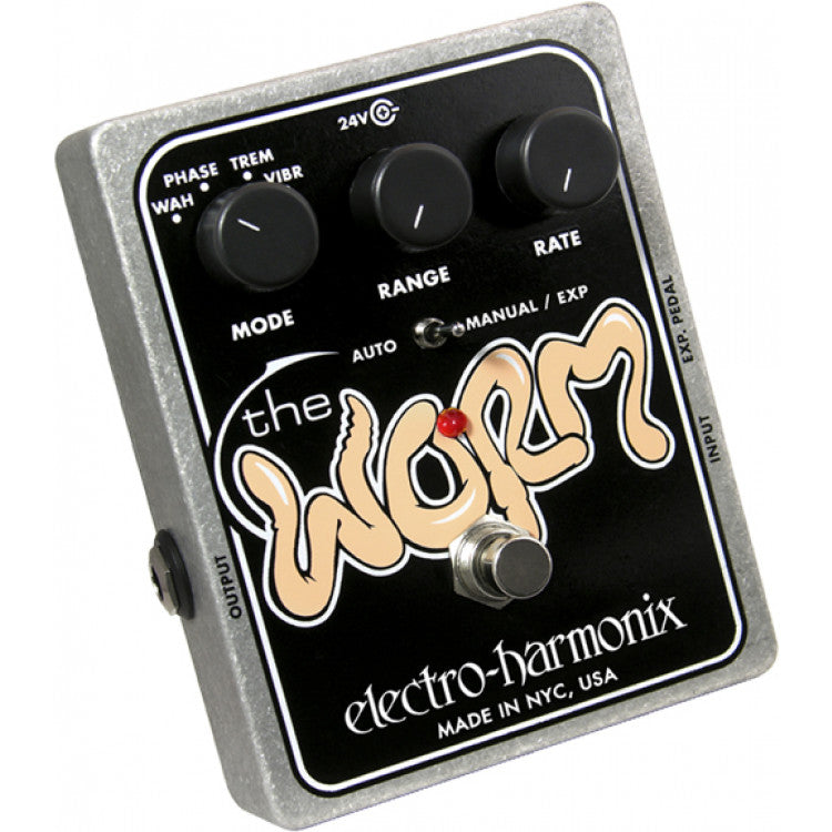 Electro-Harmonix WORM Analog Wah Phaser Vibrato Tremolo Pedal