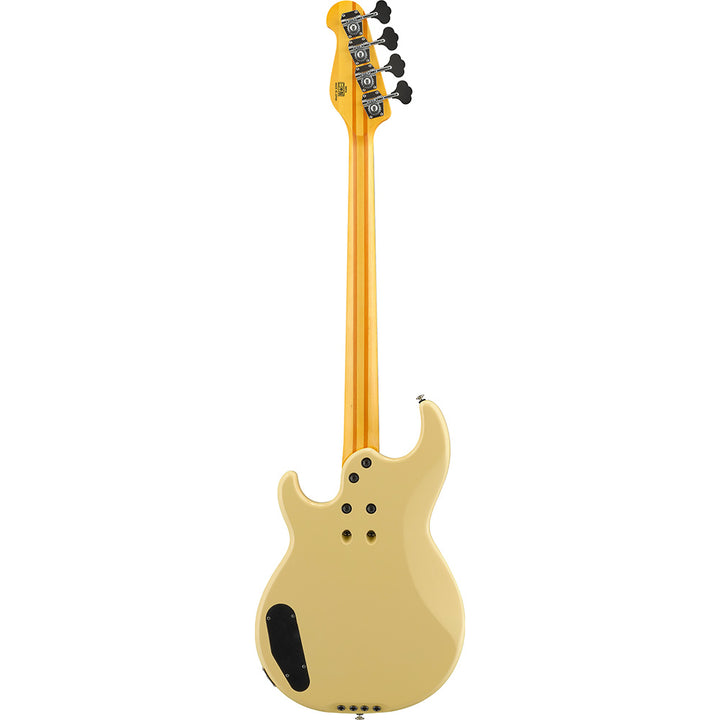Yamaha BBP34II Alder/Maple/Alder body, 4-String Bass Guitar w/ Hardshell Case - Vintage White