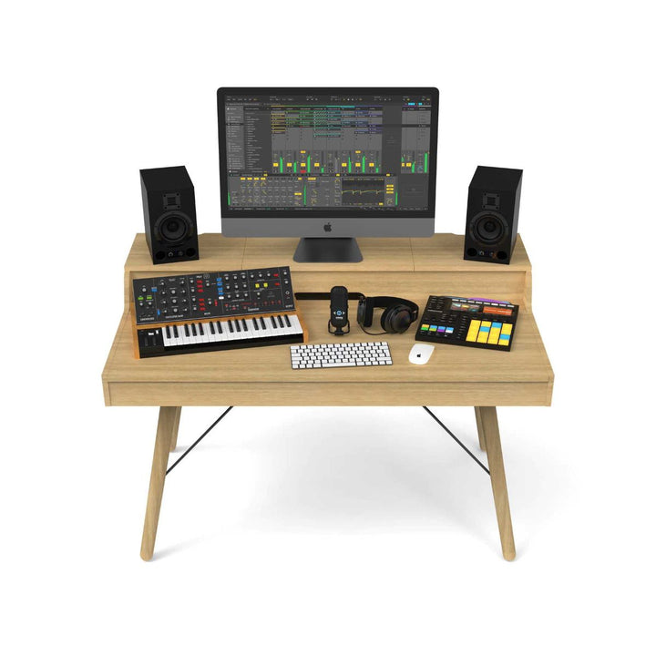 Glorious Vintage Music Station Hybrid Combo DJ Table / Studio Workstation