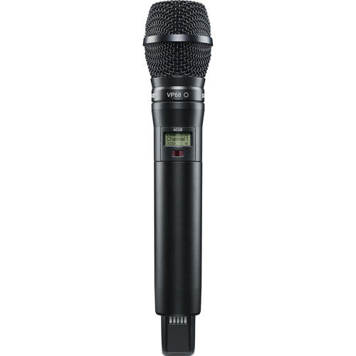Shure ADX2 Handheld Transmitter for Axient Digital Wireless Systems w/ ShowLink (G57: 470 to 616 MHz) VP68 Black
