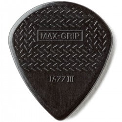 Dunlop 471P3S MaxGrip Jazz III Black stiff (6) 1.38 gauge