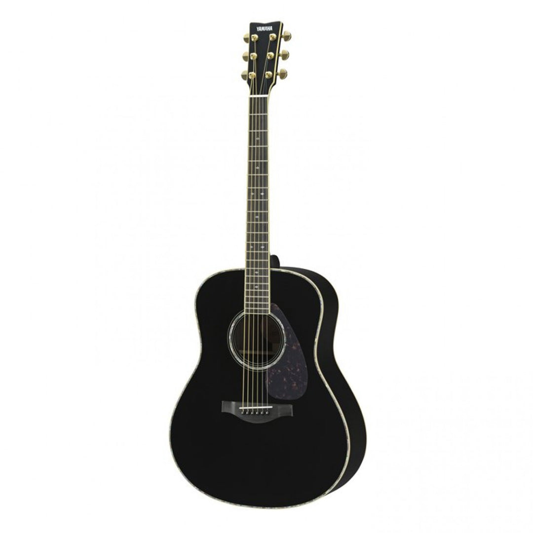 Yamaha LL16DARE BL Original Jumbo 6-String RH Acoustic Electric Guitar with Gig Bag-Black