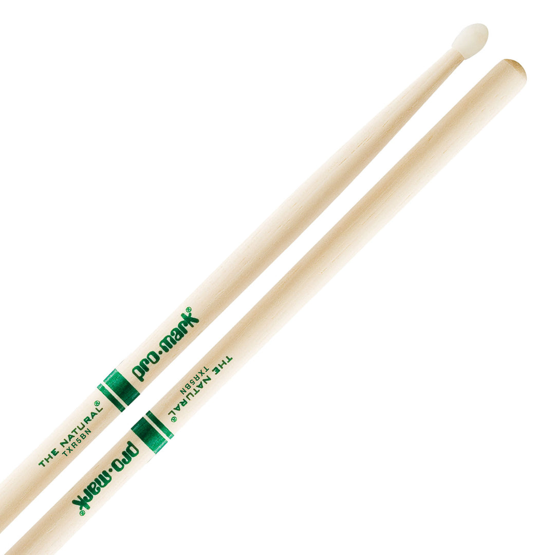 Promark TXR5BN - Promark American Hickory 5B Nylon Tip Drumsticks