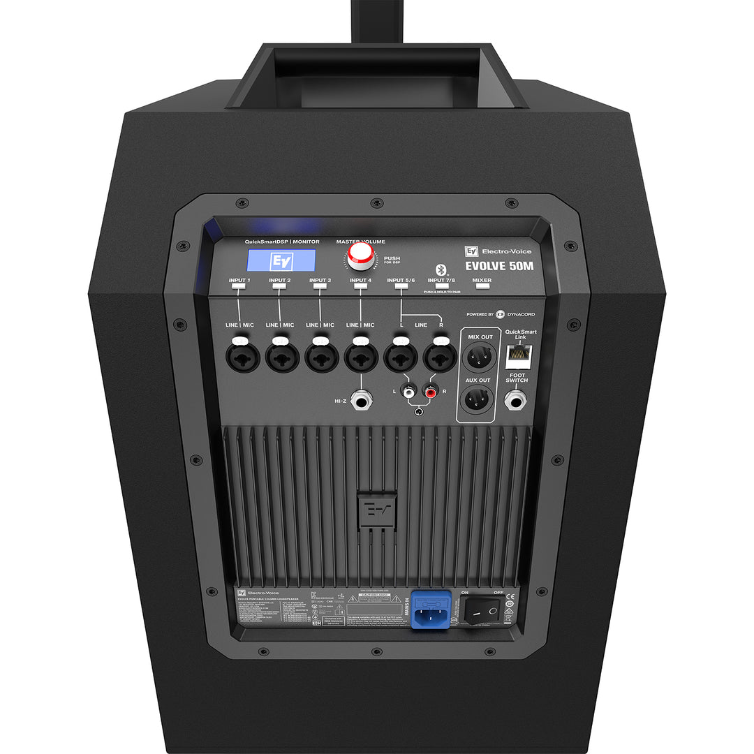Electro-Voice Evolve 50M Powered Column Speaker System w/ Mixer - Black