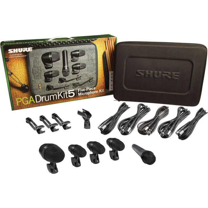 Shure PGADRUMKIT Drum Microphone Kit 5-Piece