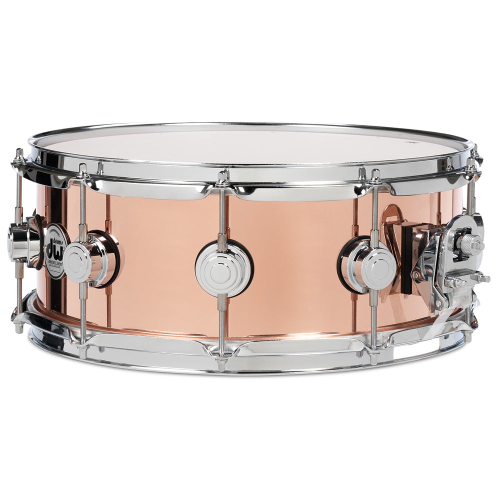 DW Collector’s Series Metal Snare Drum Solid 3mm Copper Smooth Finish - 6.5x14