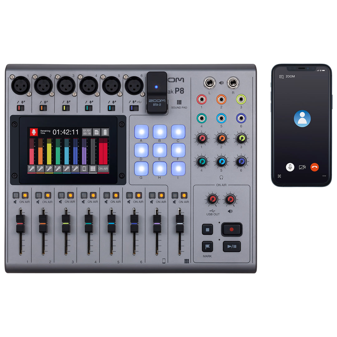 Zoom PodTrak P8 Recorder for Podcasting