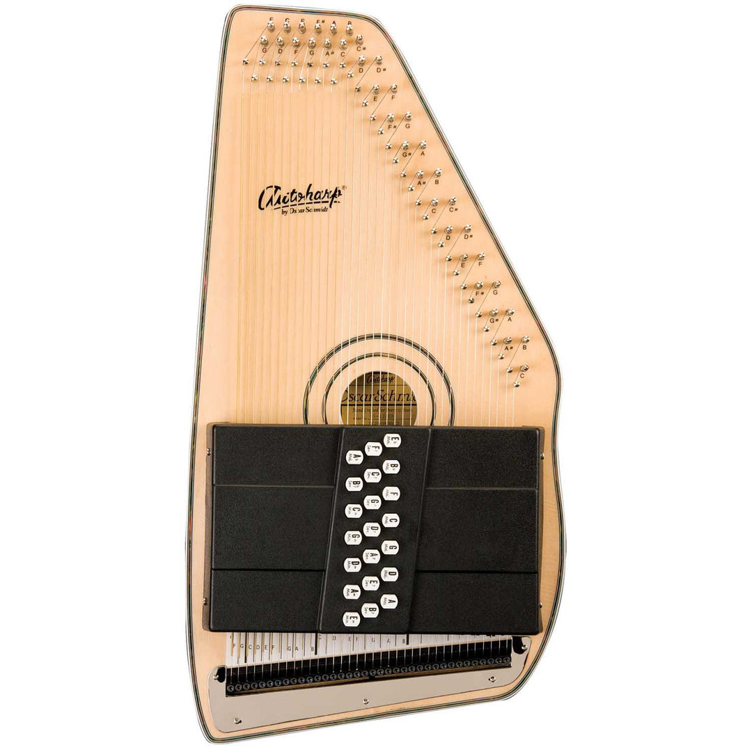 Oscar Schmidt OS120CNE Autoharp 21 Chord Adirondack with Fine Tuning System and passive pickup Natural Passive PU