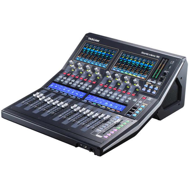 TASCAM VIEW (Visual Interactive Ergonomic Workflow) 16 Input Digital Mixing System
