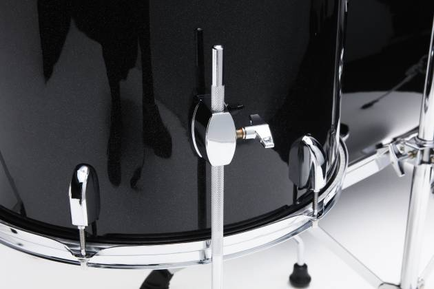 Tama ST52H5CBNS - Stagestar 5-Pc Drum Kit W/ Hardware, Throne, Cymbals. Complete Set - Black Night Sparkle